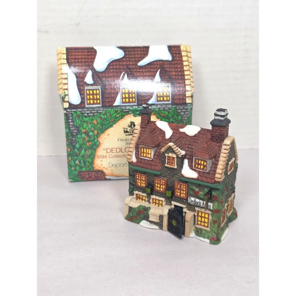 Vintage 1994 Dept 56 Charles Dickens Heritage “DEDLOCK ARMS" Ornament